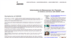 Desktop Screenshot of 4-adhd.com