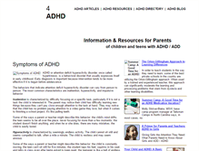 Tablet Screenshot of 4-adhd.com